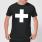The Motivated Type Swiss Cross Men's T-Shirt - Black - L - Black