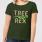 Tree Rex Women's T-Shirt - Forest Green - M - Forest Green