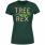 Tree Rex Women's T-Shirt - Forest Green - S - Forest Green